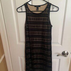 Black Lace Bodycon Mini Dress